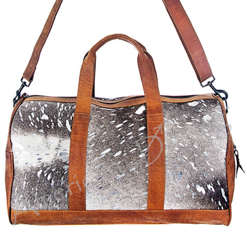 American Darling Duffel Hair On Genuine Leather Western Women Bag | Handbag Duffle Weekend Travel Bags for